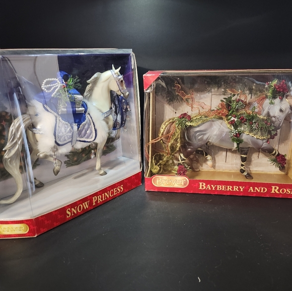 Breyer Snow Princess and Bayberry Horse Figurines - Picture 1 of 4